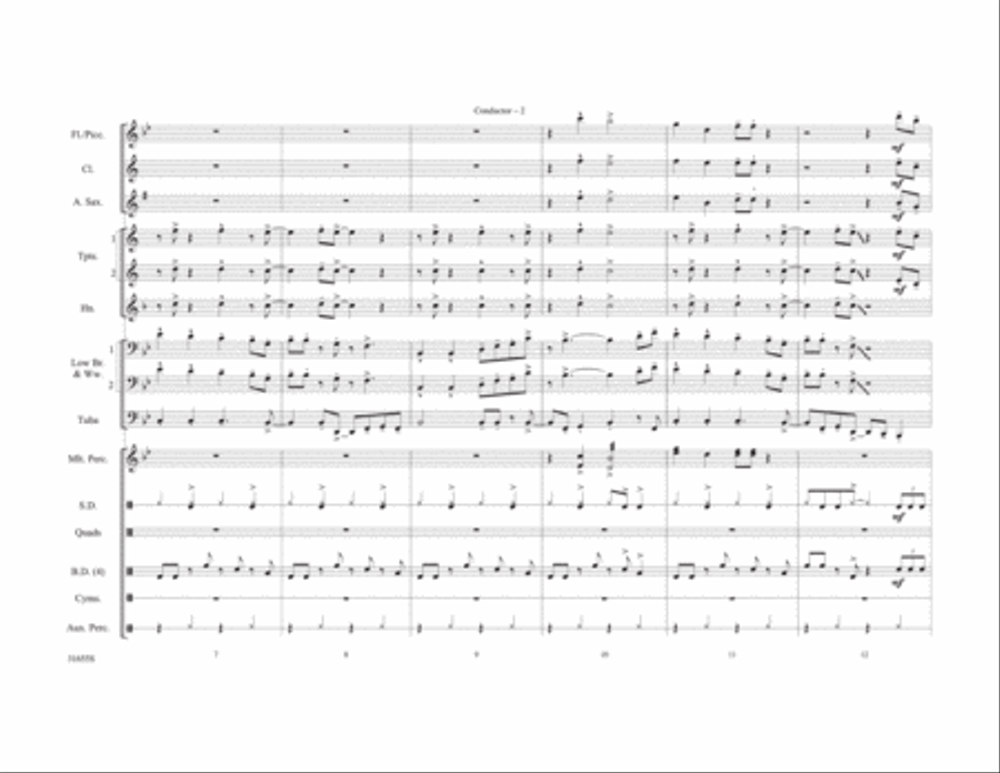 Wake Me Up Before You Go-Go Marching Band scores gallery preview page 13