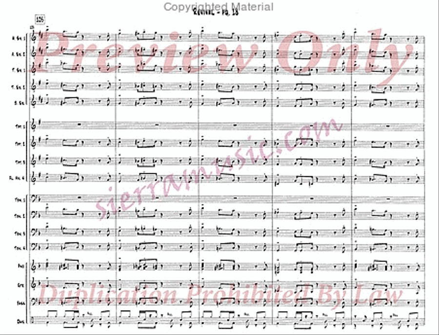 Revival Jazz Ensemble scores gallery preview page 19
