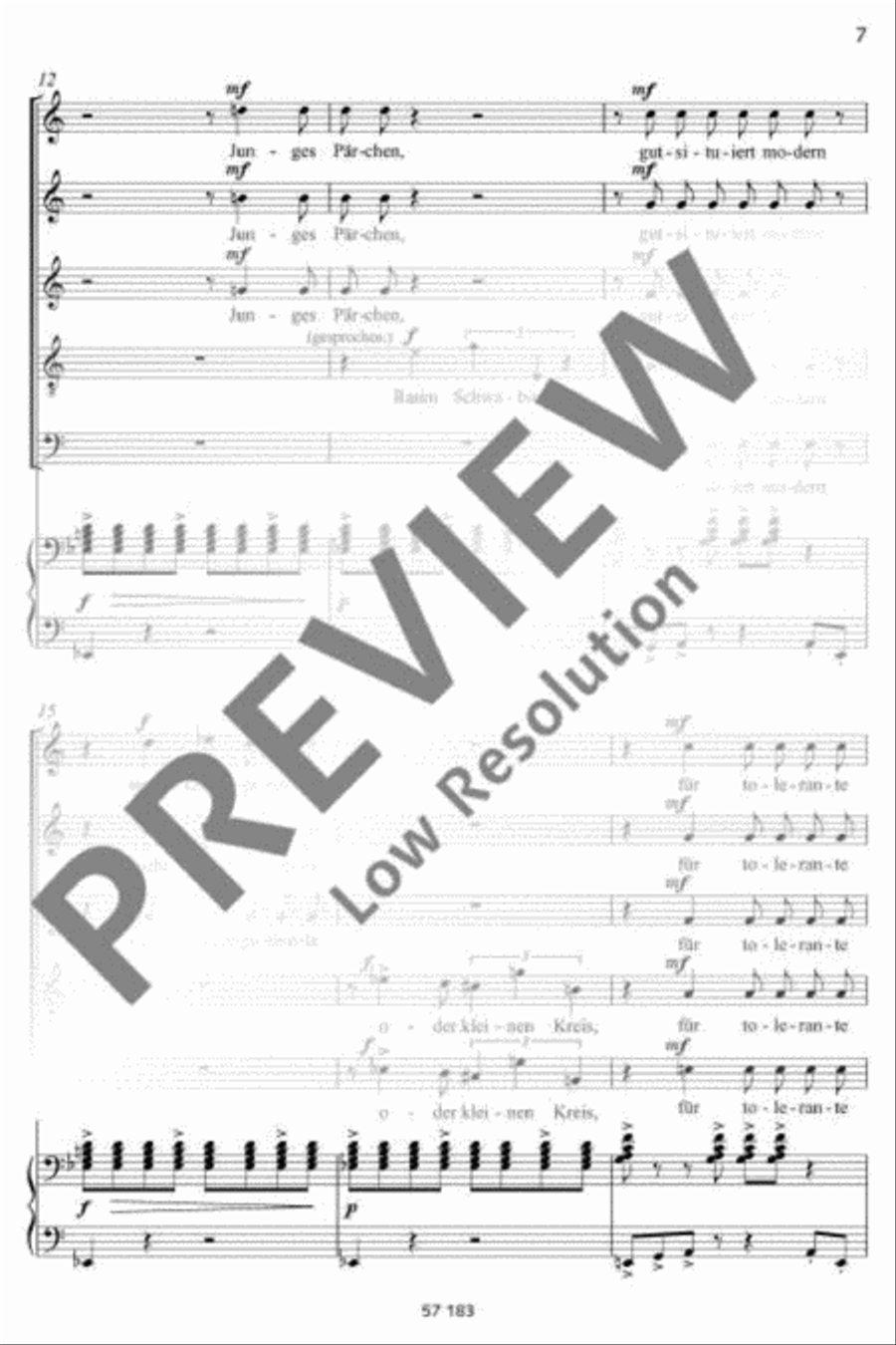 Variationen über die Liebe Mixed Choir scores gallery preview page 8