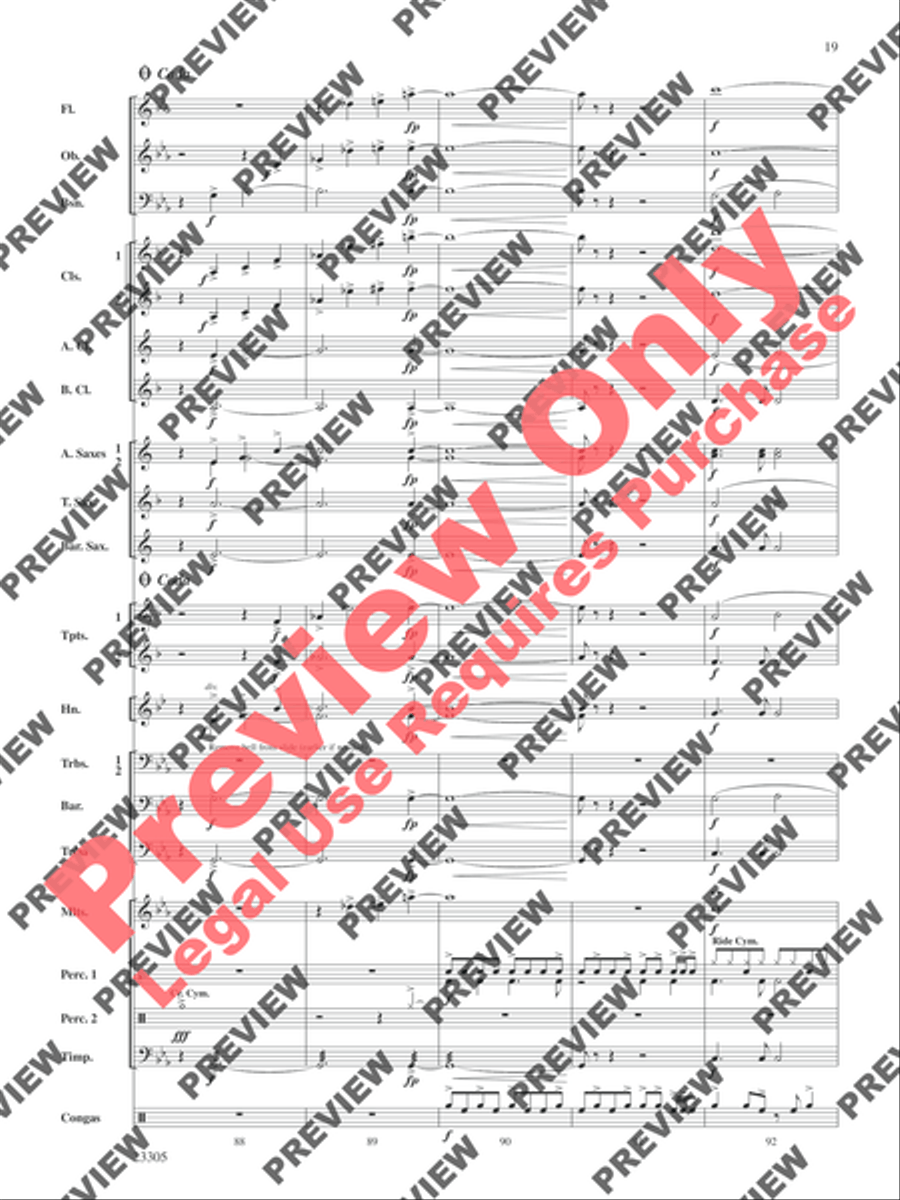 Spy Chase Concert Band scores gallery preview page 20