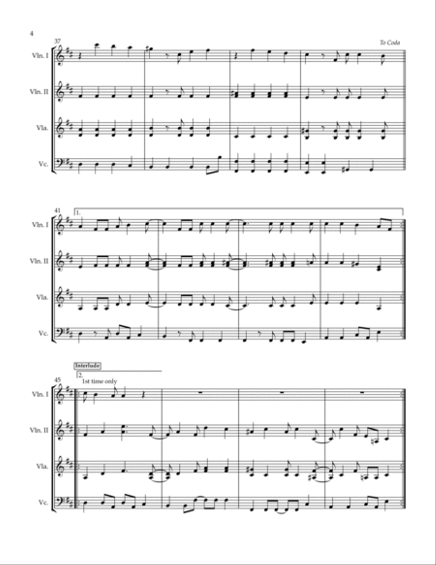 The Suburbs String Quartet scores gallery preview page 4