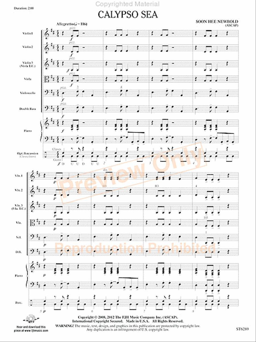 Calypso Sea String Orchestra scores gallery preview page 4