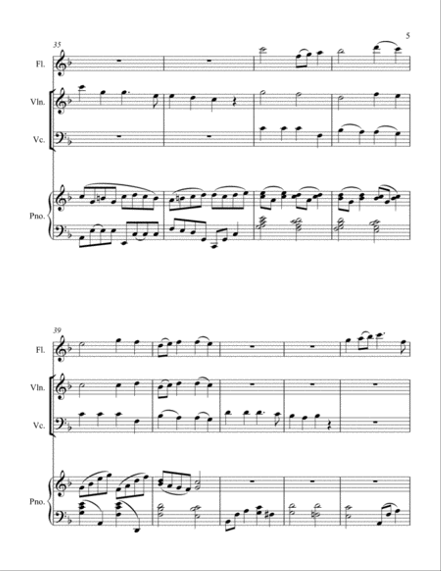 Hark The Herald Angel's Sing SCORE Full Orchestra scores gallery preview page 5