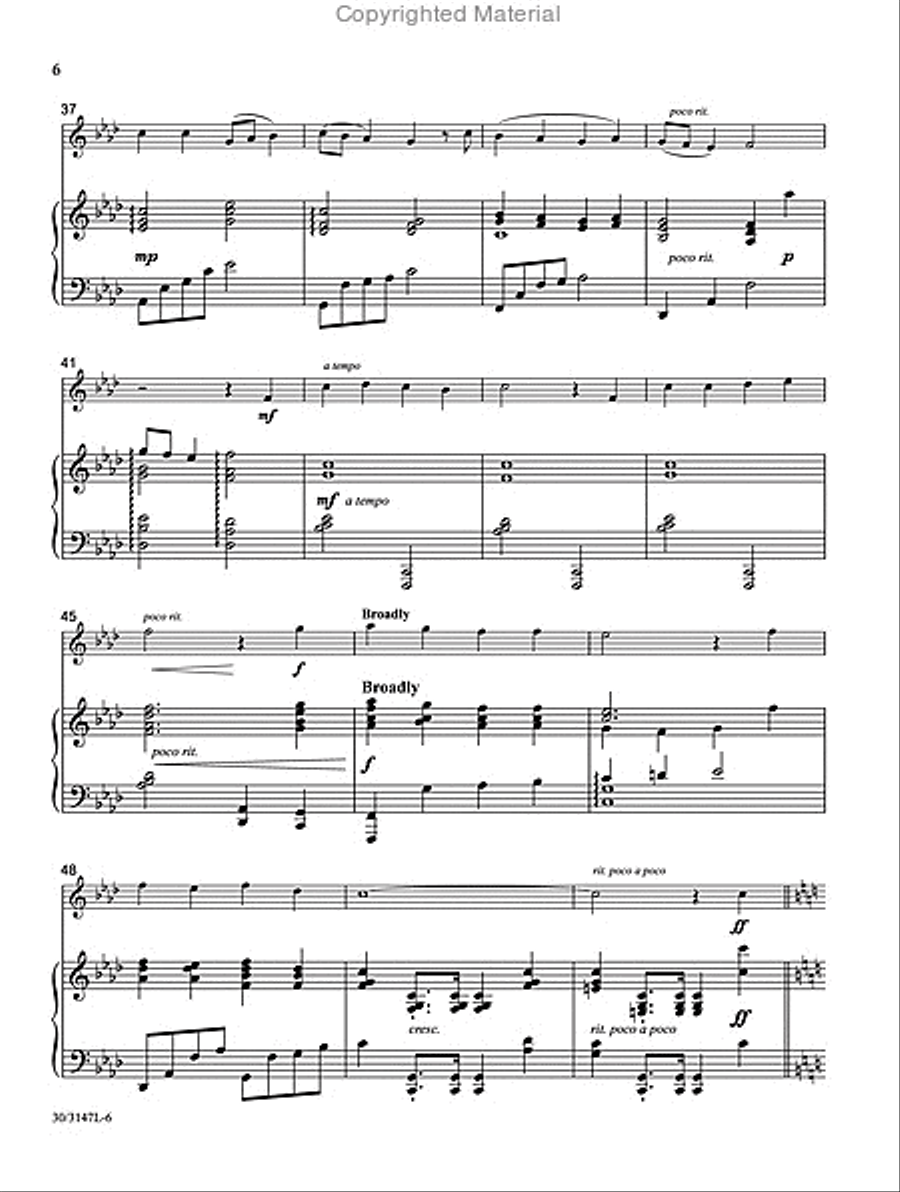 Fortress and Foundation Trumpet Solo scores gallery preview page 6