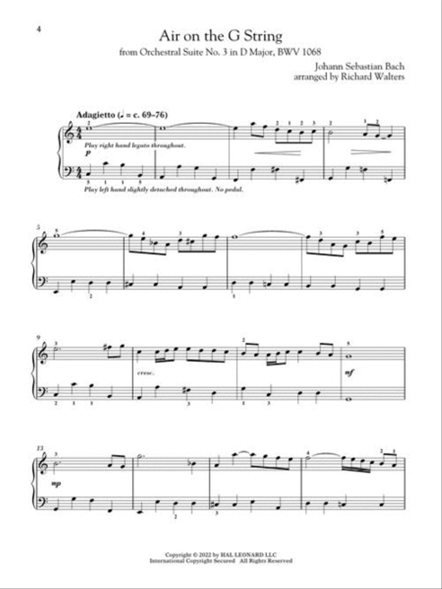 First 50 Bach Pieces You Should Play on the Piano Piano Solo scores gallery preview page 5