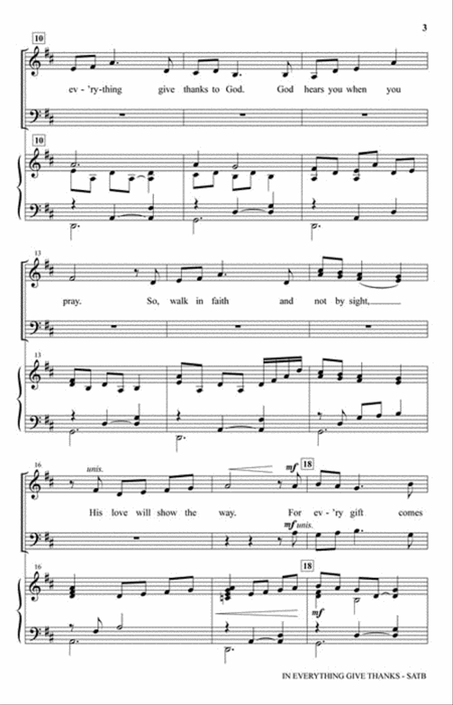 In Everything Give Thanks 4-Part scores gallery preview page 3