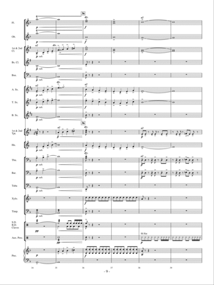 Freefall! Concert Band scores gallery preview page 8