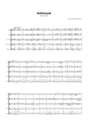 Hallelujah by Handel for Woodwind Quintet