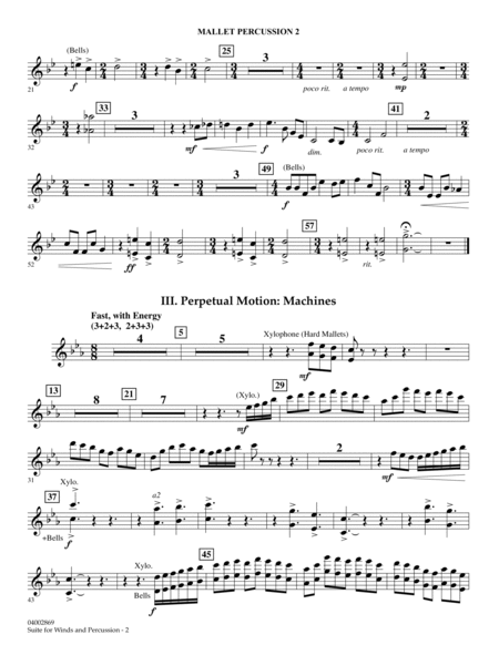 Suite for Winds and Percussion - Mallet Percussion 2