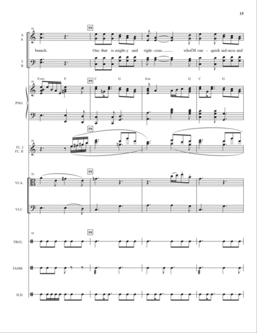 An Advent Awakening - Full Score Choir scores gallery preview page 15