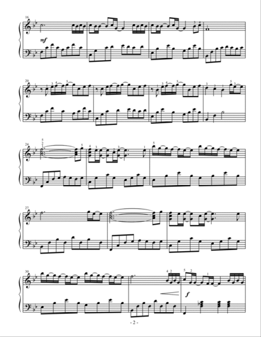 Blinding Lights Piano Solo scores gallery preview page 2