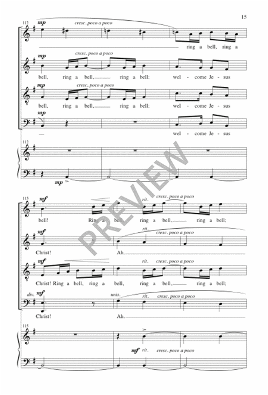 Ring a Bell 4-Part scores gallery preview page 16