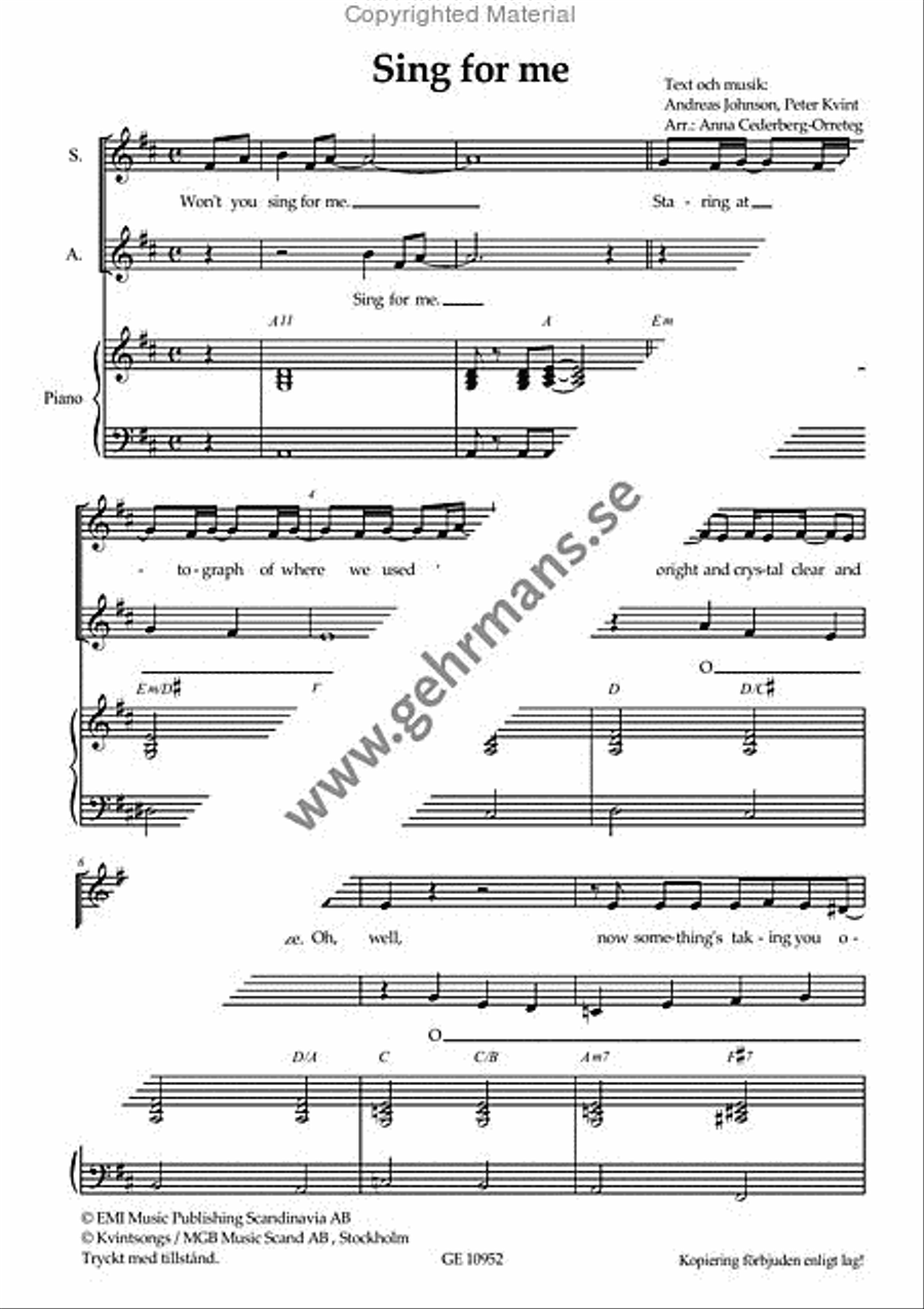 Sing for me SA scores gallery preview page 2