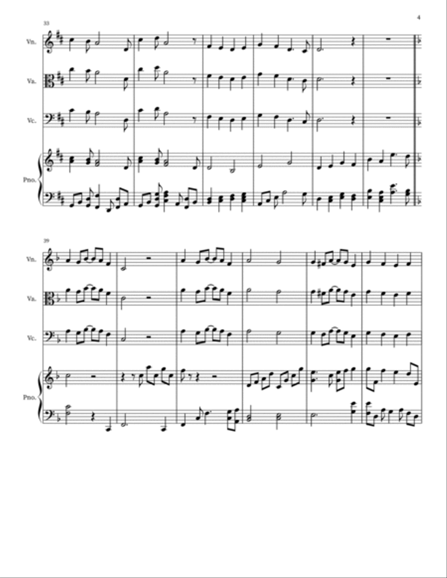 A Whole New World String Duet scores gallery preview page 4
