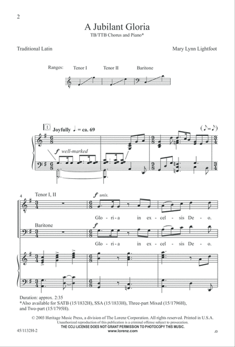 Singable Solutions for TB Choirs TB scores gallery preview page 2