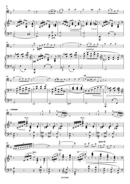 Guitarre, Op. 45/2, for Violoncello and Piano image number null