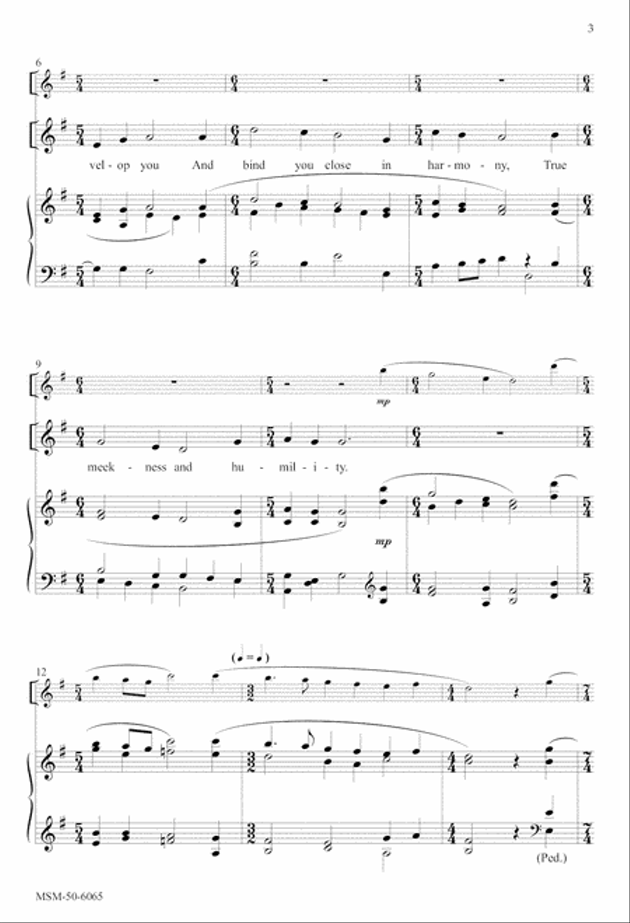 The Peace of Christ 4-Part scores gallery preview page 3