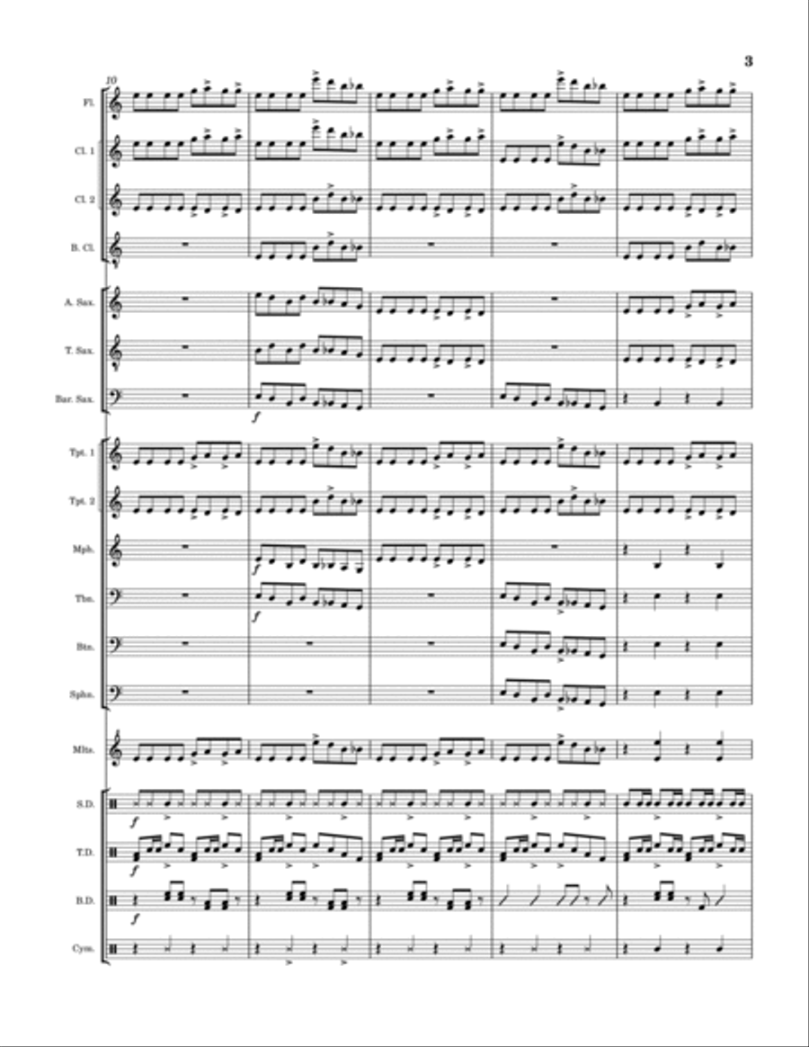 Seek & Destroy Marching Band scores gallery preview page 3