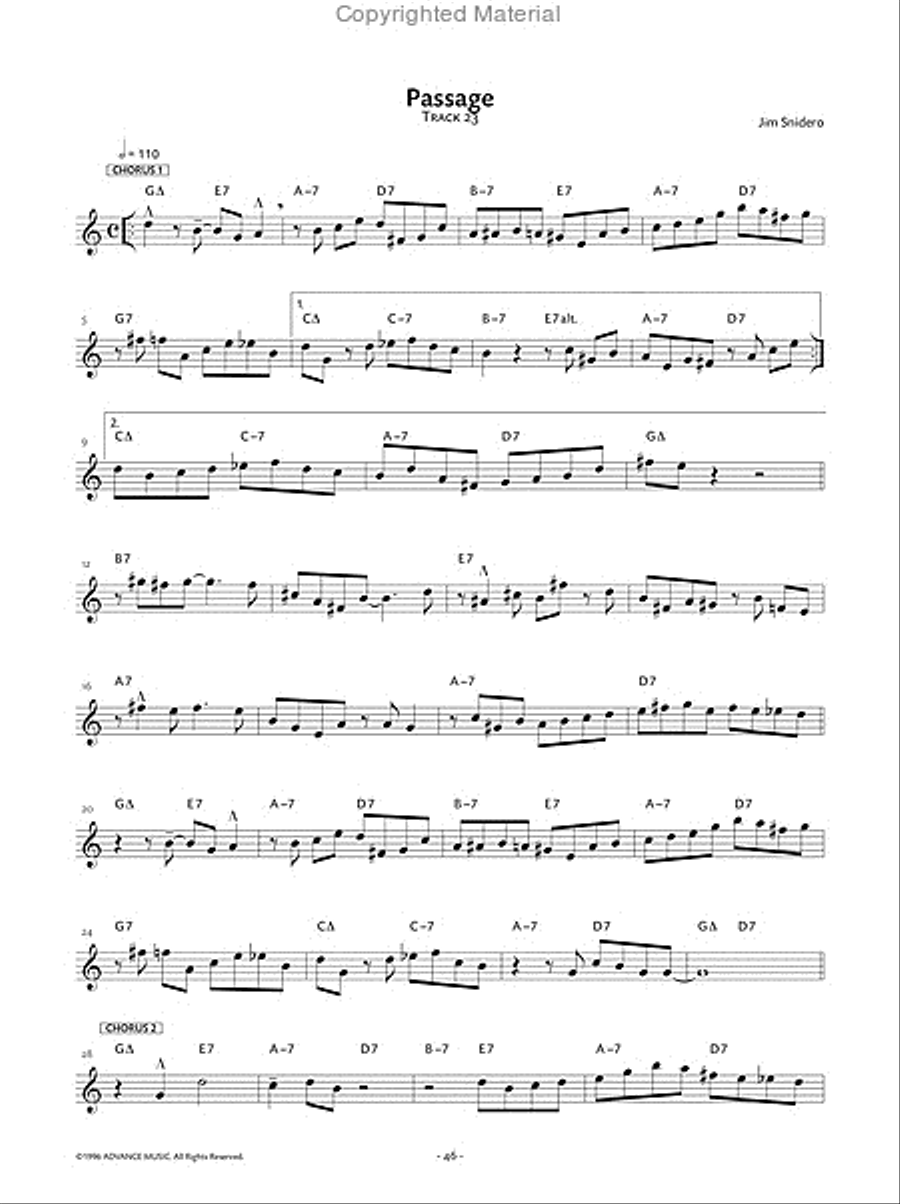 Jazz Conception Alto & Baritone Saxophone Baritone Saxophone scores gallery preview page 21