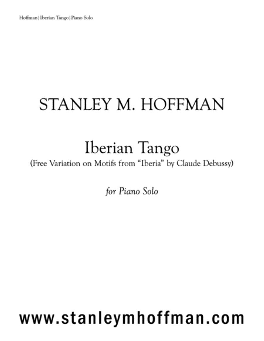 Iberian Tango by Claude Debussy Piano Solo - Digital Sheet Music