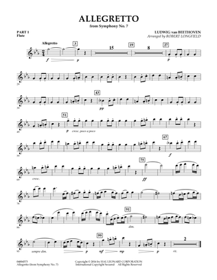Allegretto (from Symphony No. 7) - Pt.1 - Flute