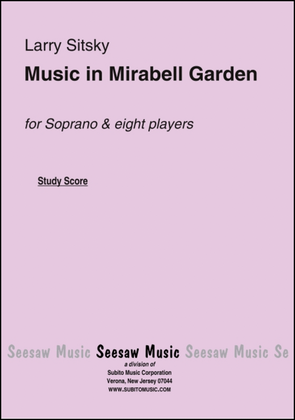 Music in Mirabell Garden A song cycle