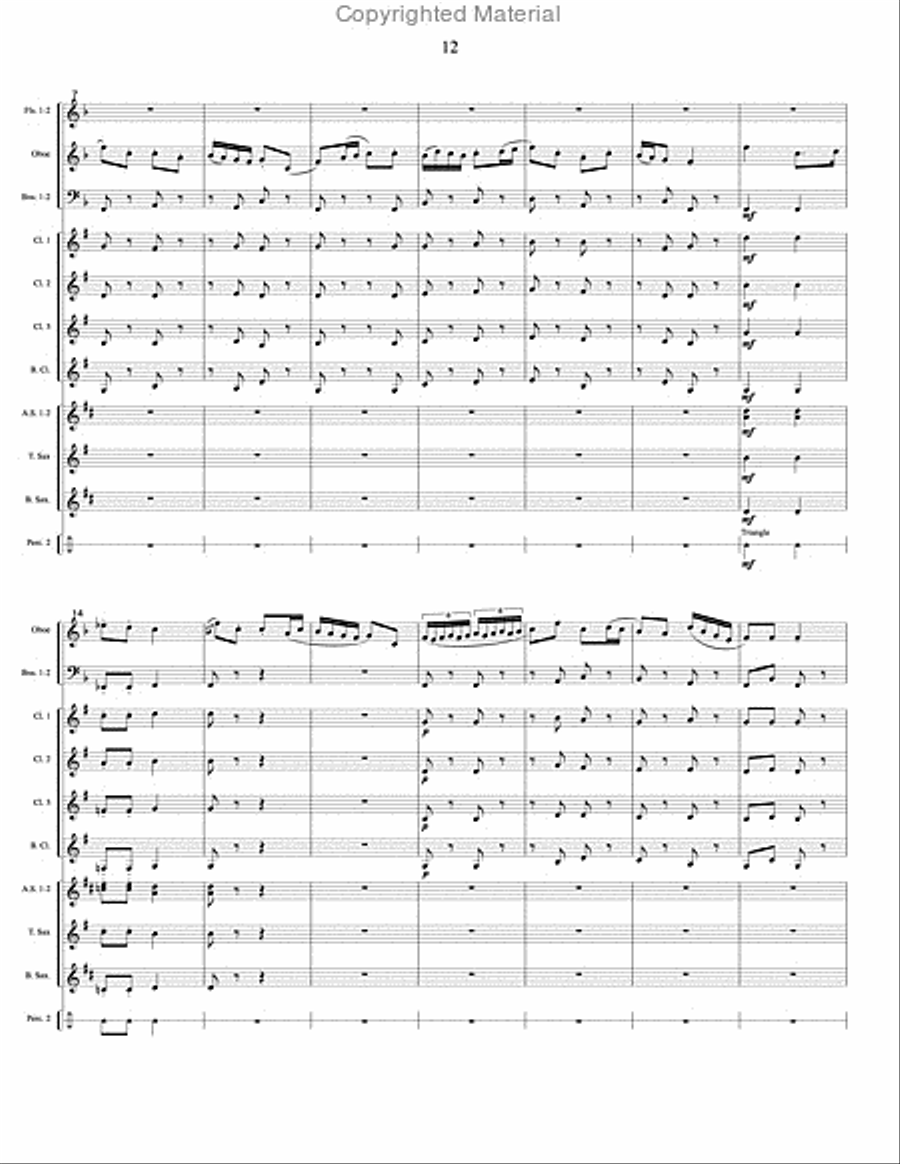 Soliloquy and Dance Concert Band scores gallery preview page 4