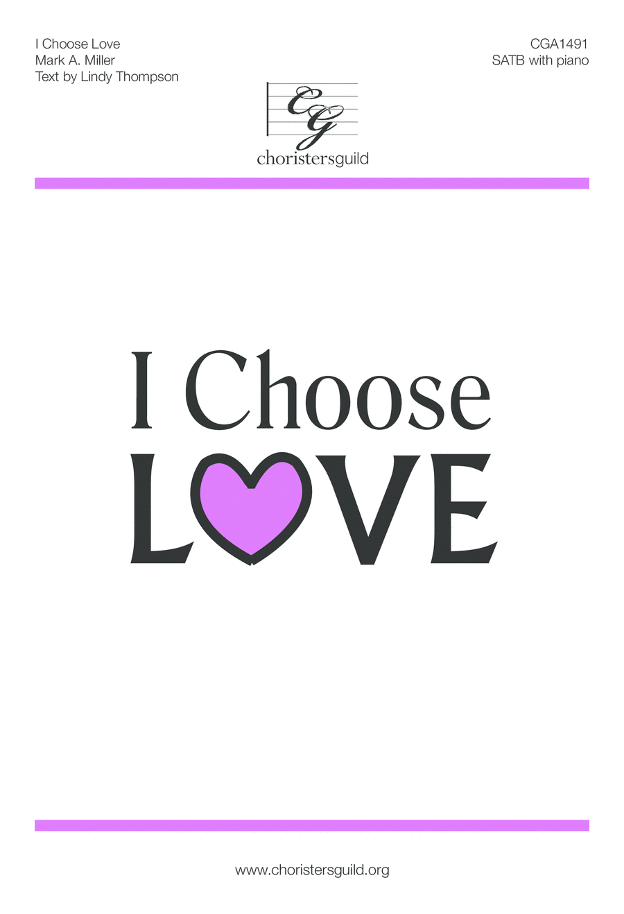 I Choose Love - SATB 4-Part scores gallery preview page 1