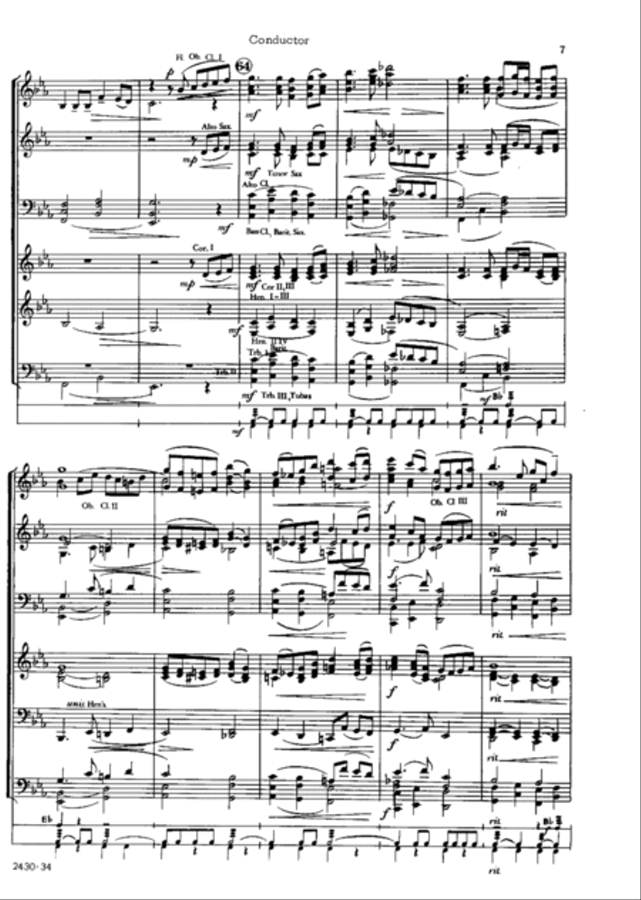 The Far Country Concert Band scores gallery preview page 8