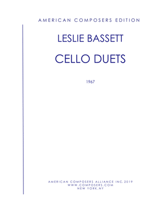 [Bassett] Cello Duets