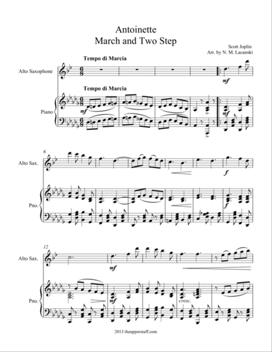 Antoinette Alto Saxophone scores gallery preview page 3