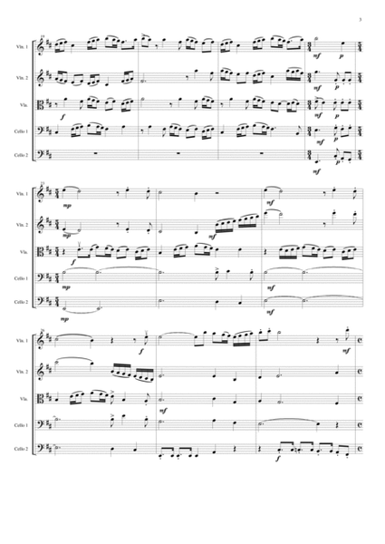 Sweet Suite for string quintet (scores only) image number null
