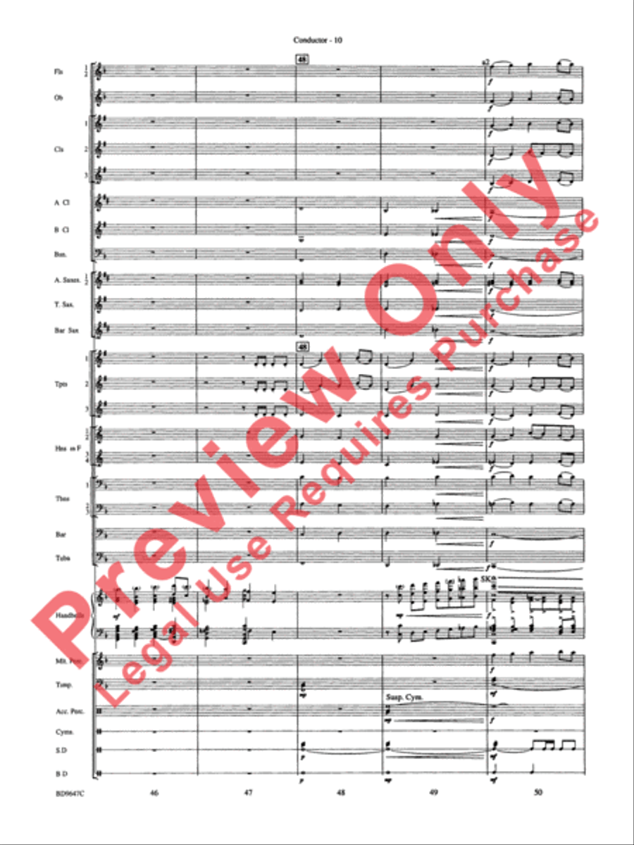 Tidings! (A Christmas Carol Fantasy) Concert Band scores gallery preview page 12
