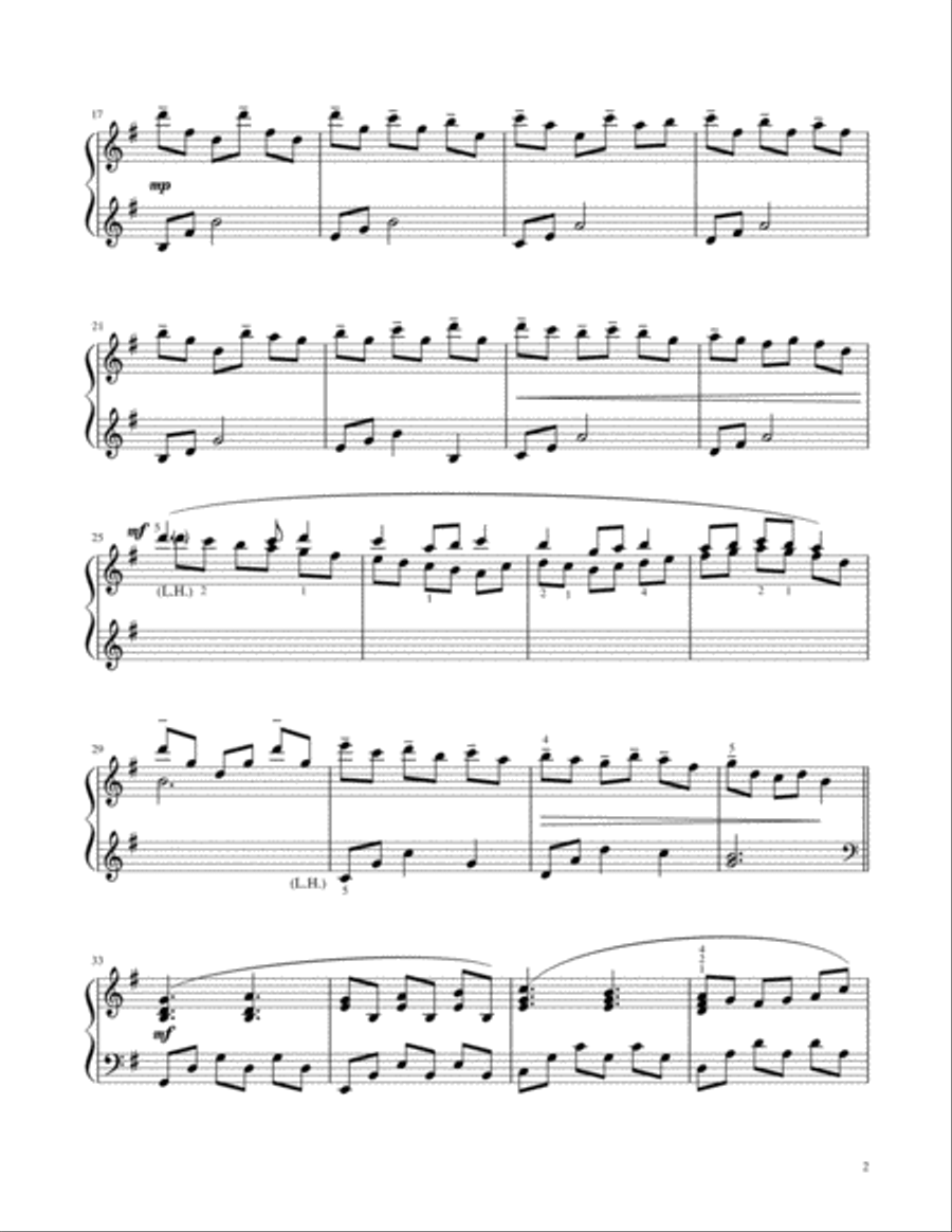 Come, Thou Long Expected Jesus - Piano Solo Piano Solo scores gallery preview page 3