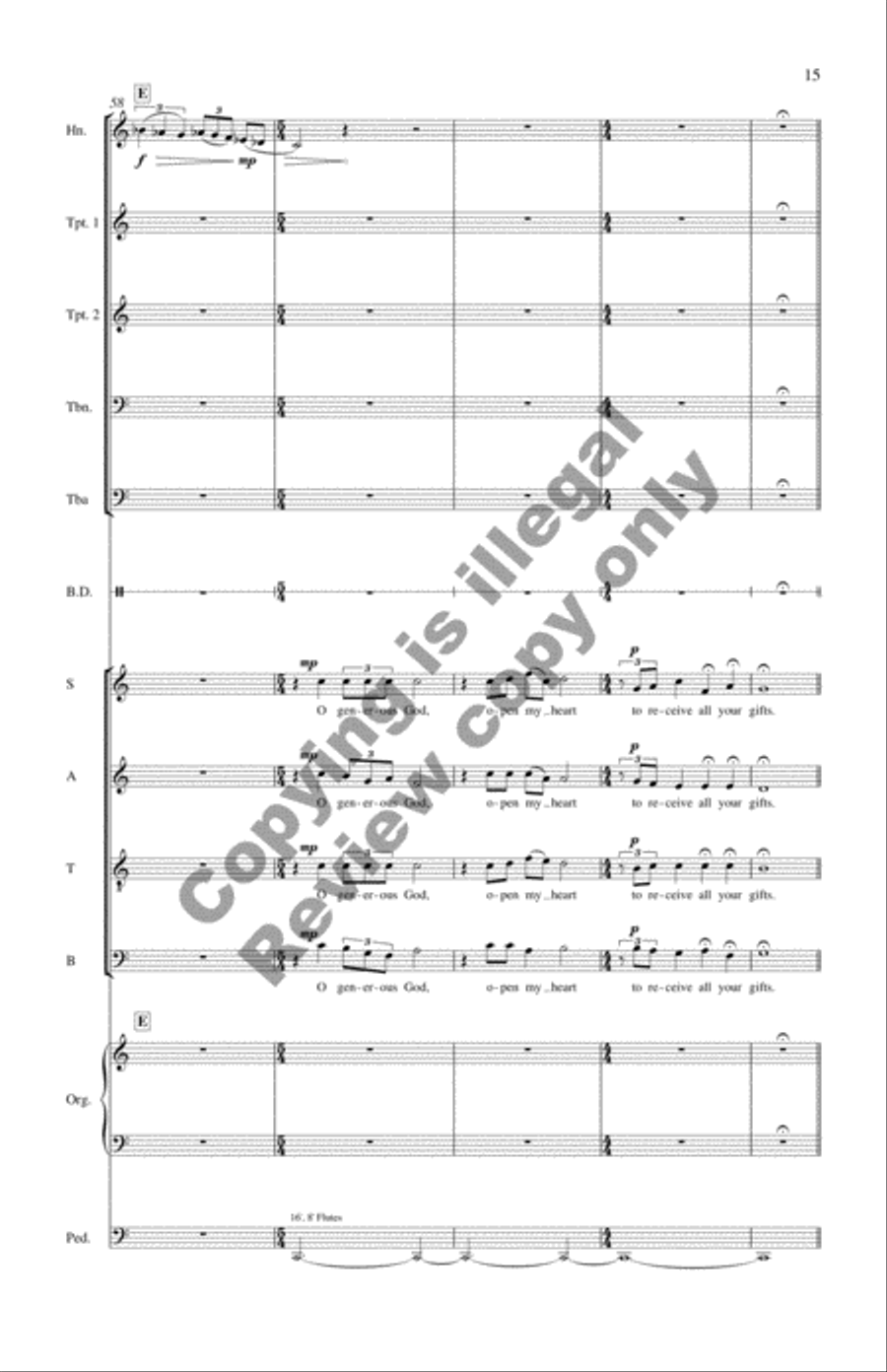 Alleluias, Intercessions and Remembrances (Brass Quintet Score) Choir scores gallery preview page 11