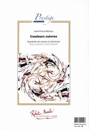 Couleurs Cuivres Pour Quintette de Cuivres Soliste et Orchestre d'Harmonie