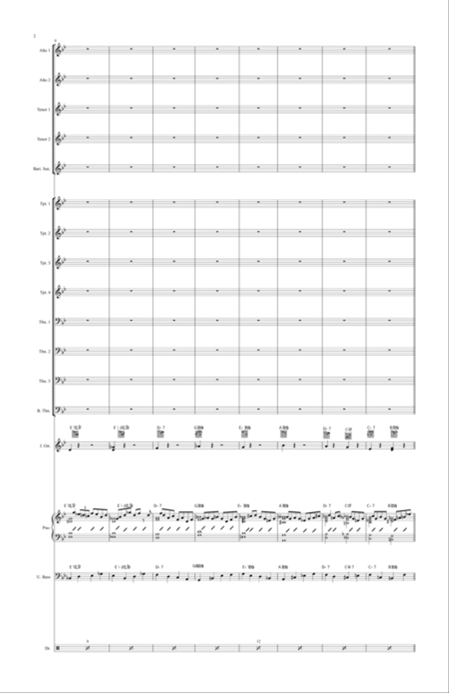 Right Outa' Pocket Jazz Ensemble scores gallery preview page 2