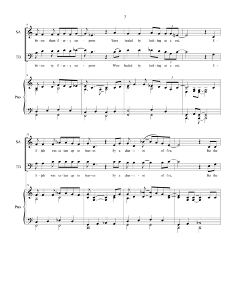 Savin' Jeremiah - SATB Choir 4-Part scores gallery preview page 3