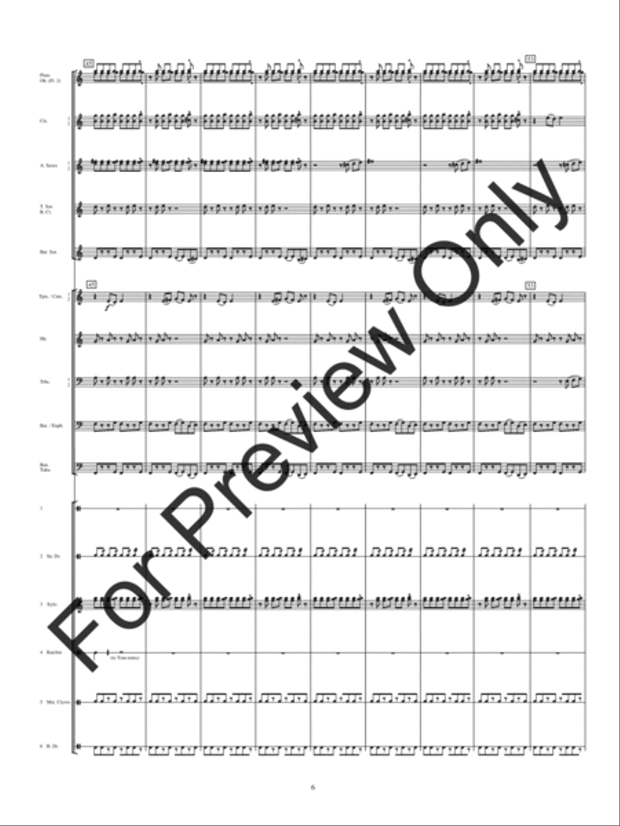 Electricity (Score) Concert Band scores gallery preview page 9