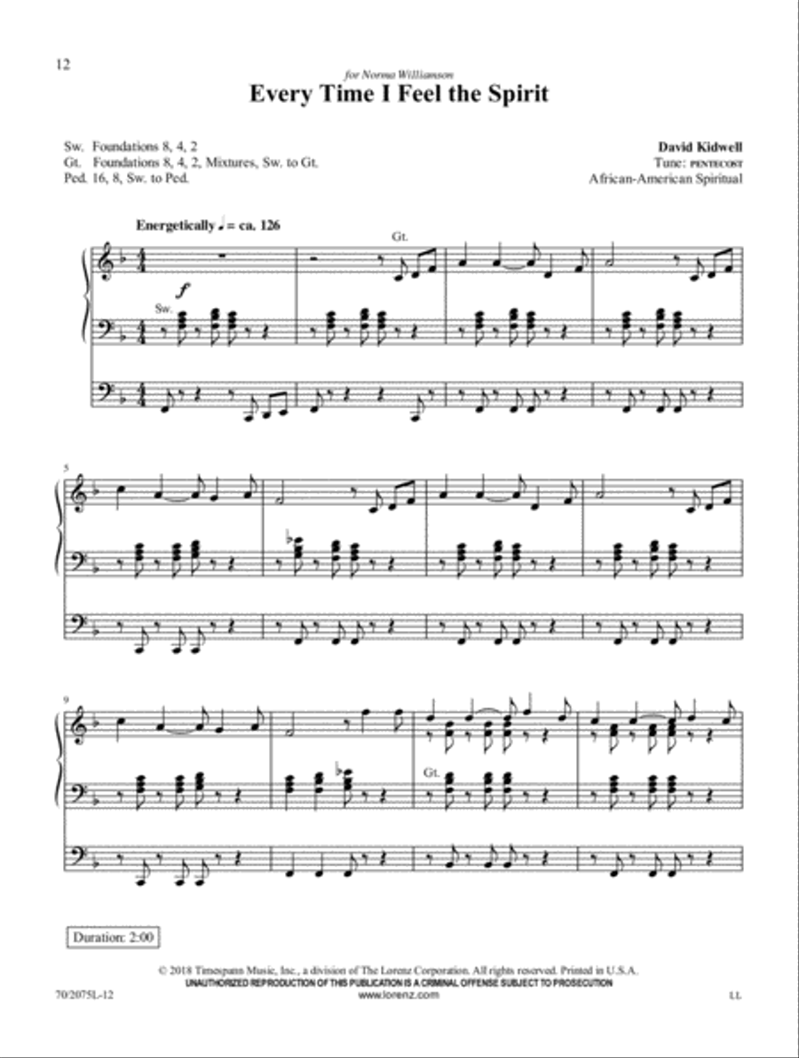 That Promised Land Organ Solo scores gallery preview page 5