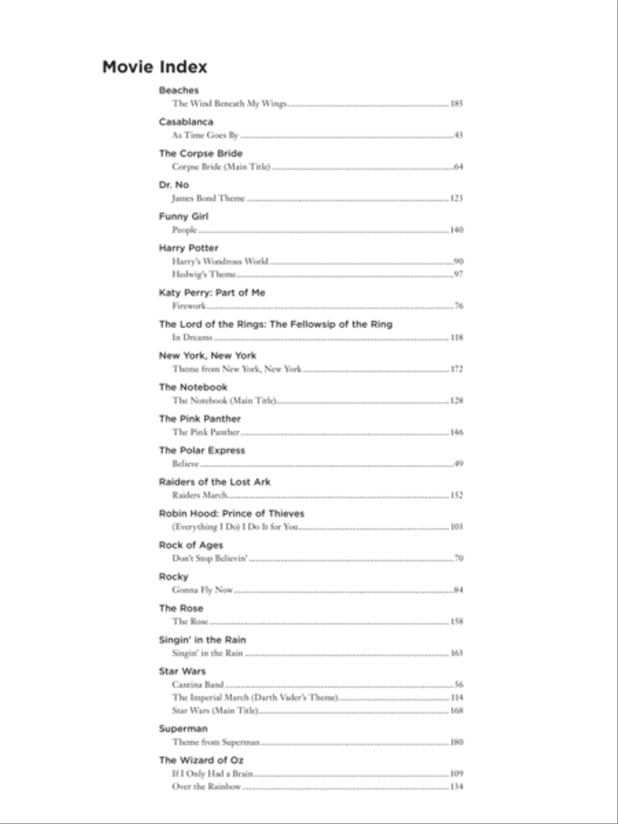 The Complete Idiot's Guide to Easy Piano Movie Hits Piano Method scores gallery preview page 3