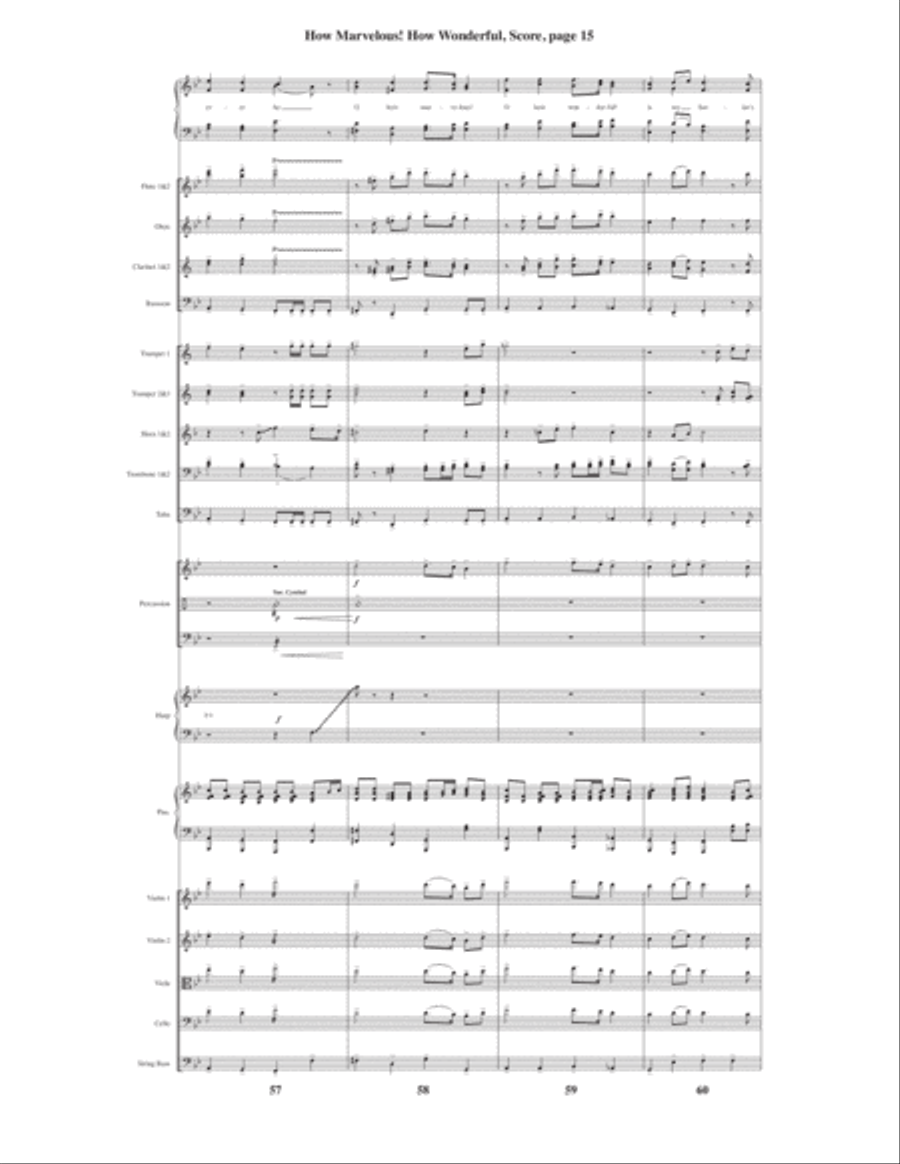 How Marvelous! How Wonderful! 4-Part scores gallery preview page 17