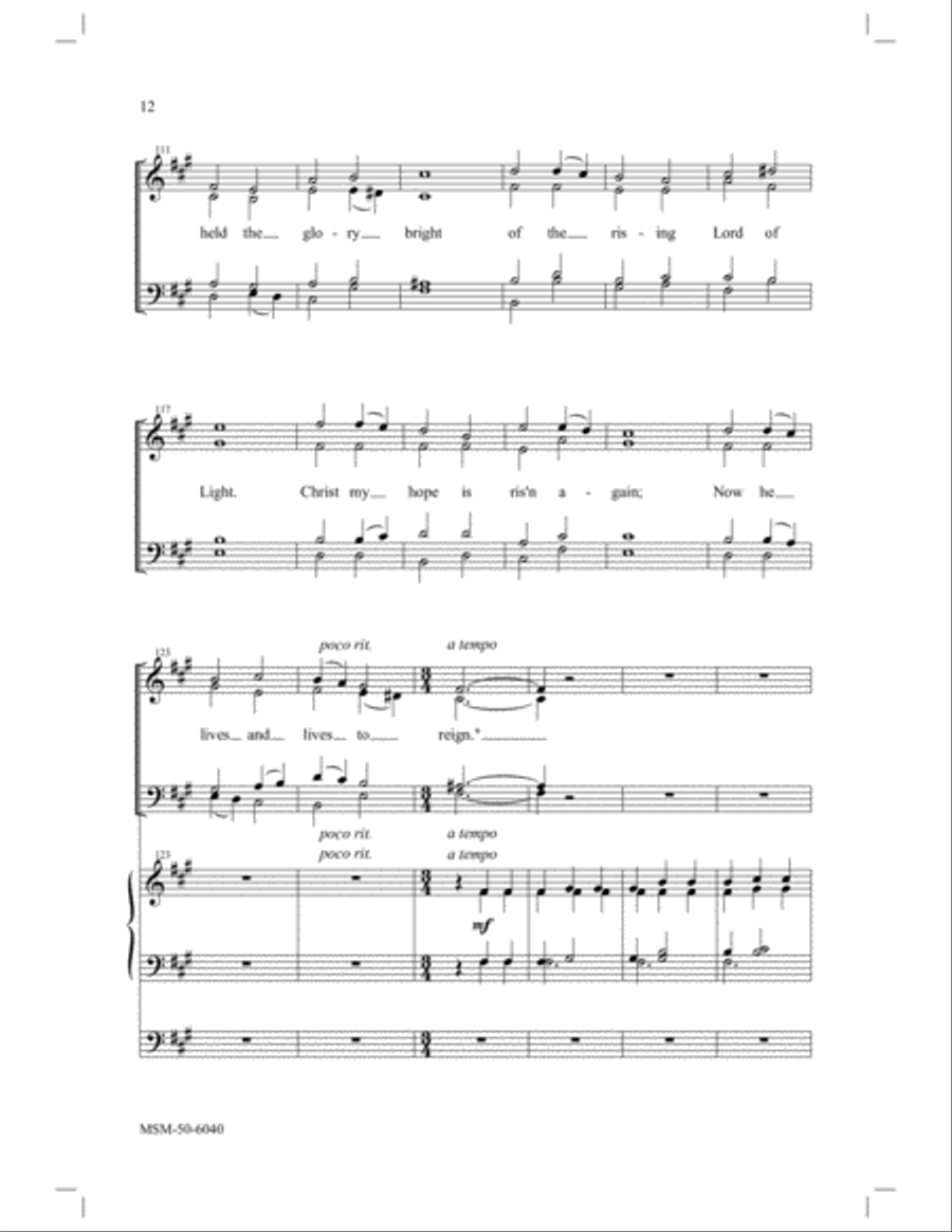 My Hope Is Arisen 4-Part scores gallery preview page 6