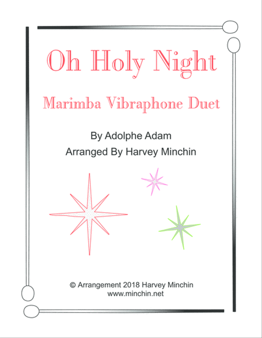 Oh Holy Night - Marimba Vibraphone Duet Marimba scores gallery preview page 1