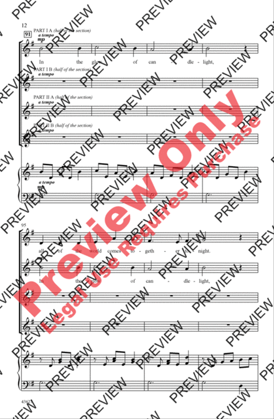 Candlelight Canon 2-Part scores gallery preview page 11
