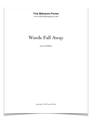 Book cover for Words Fall Away
