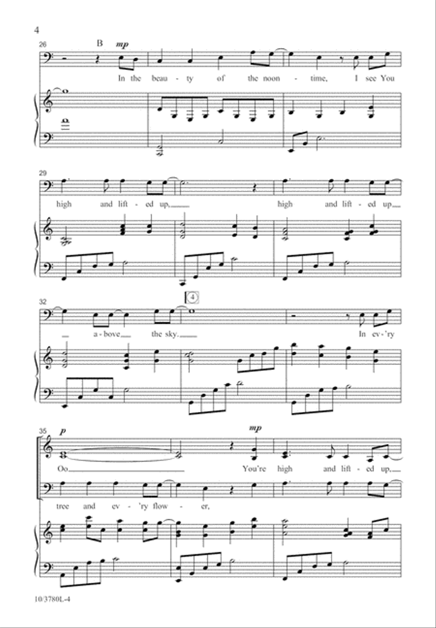 High and Lifted Up 3-Part scores gallery preview page 5