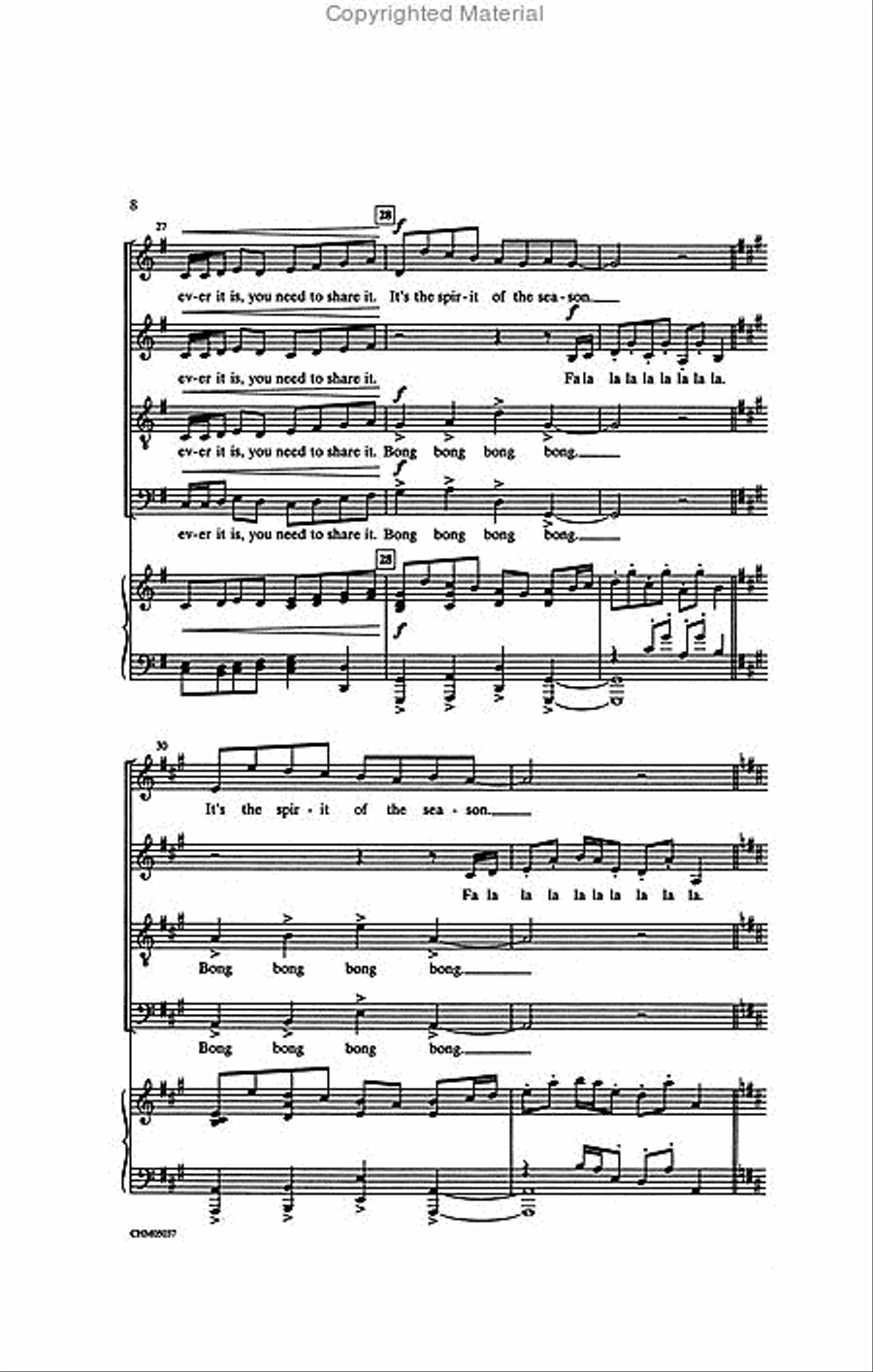 Spirit of the Season Spirit of the Season 4-Part scores gallery preview page 4