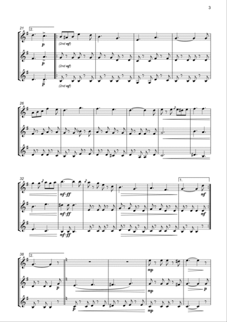The Liberty Bell for Trumpet Trio The Liberty Bell for Trumpet Trio Trumpet Trio scores gallery preview page 3