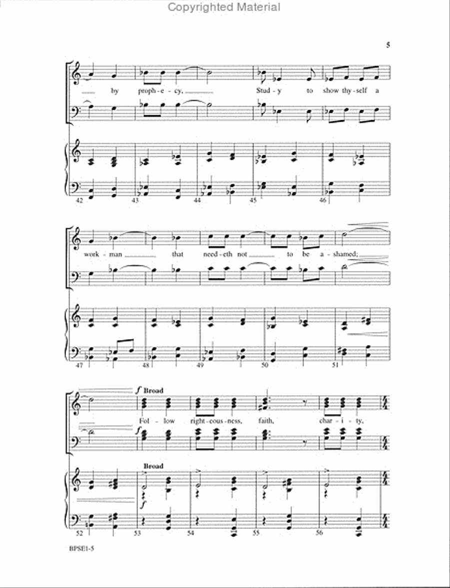 Exhortation 4-Part scores gallery preview page 5
